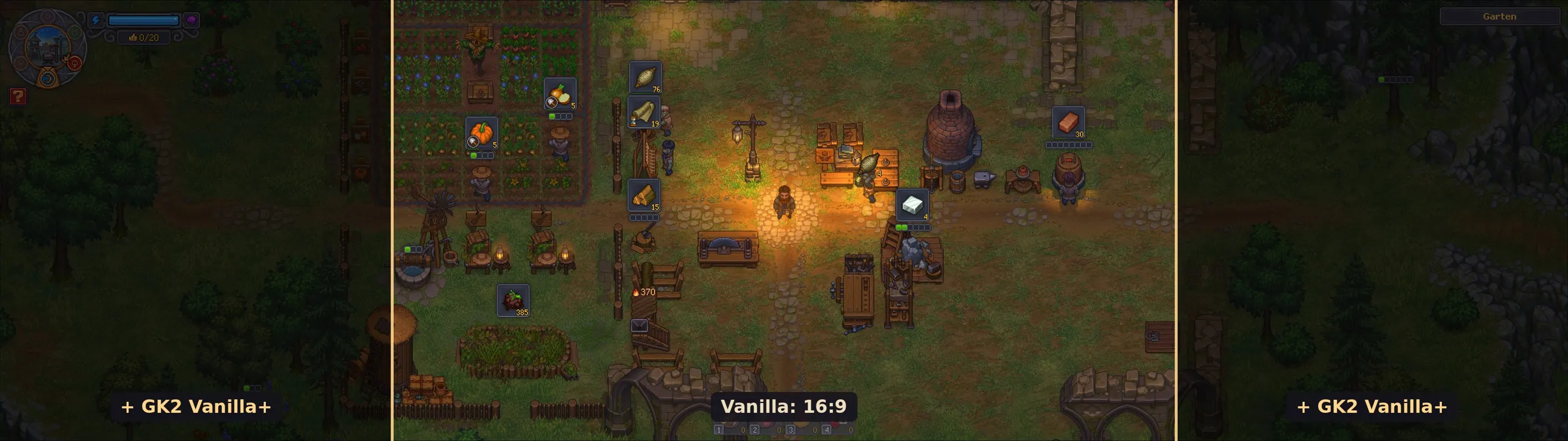 Vergleich von Vanilla 16:9 und GK2 Vanilla+ in 32:9